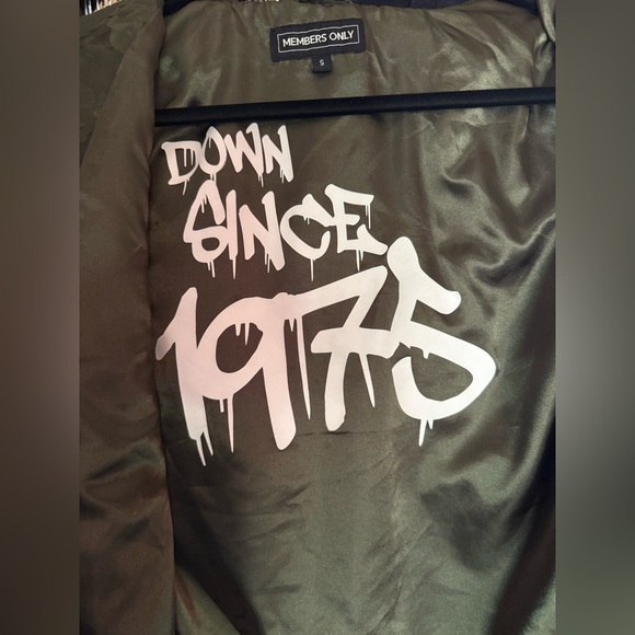 Members Only Olive Camo Ma-1 Bomber Jacket Size S - Picture 4 of 4